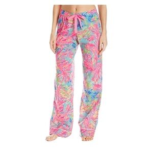 Lilly Pulitzer 100% Cotton Pajamas Preppy Coral Loungewear Lounge Sleep